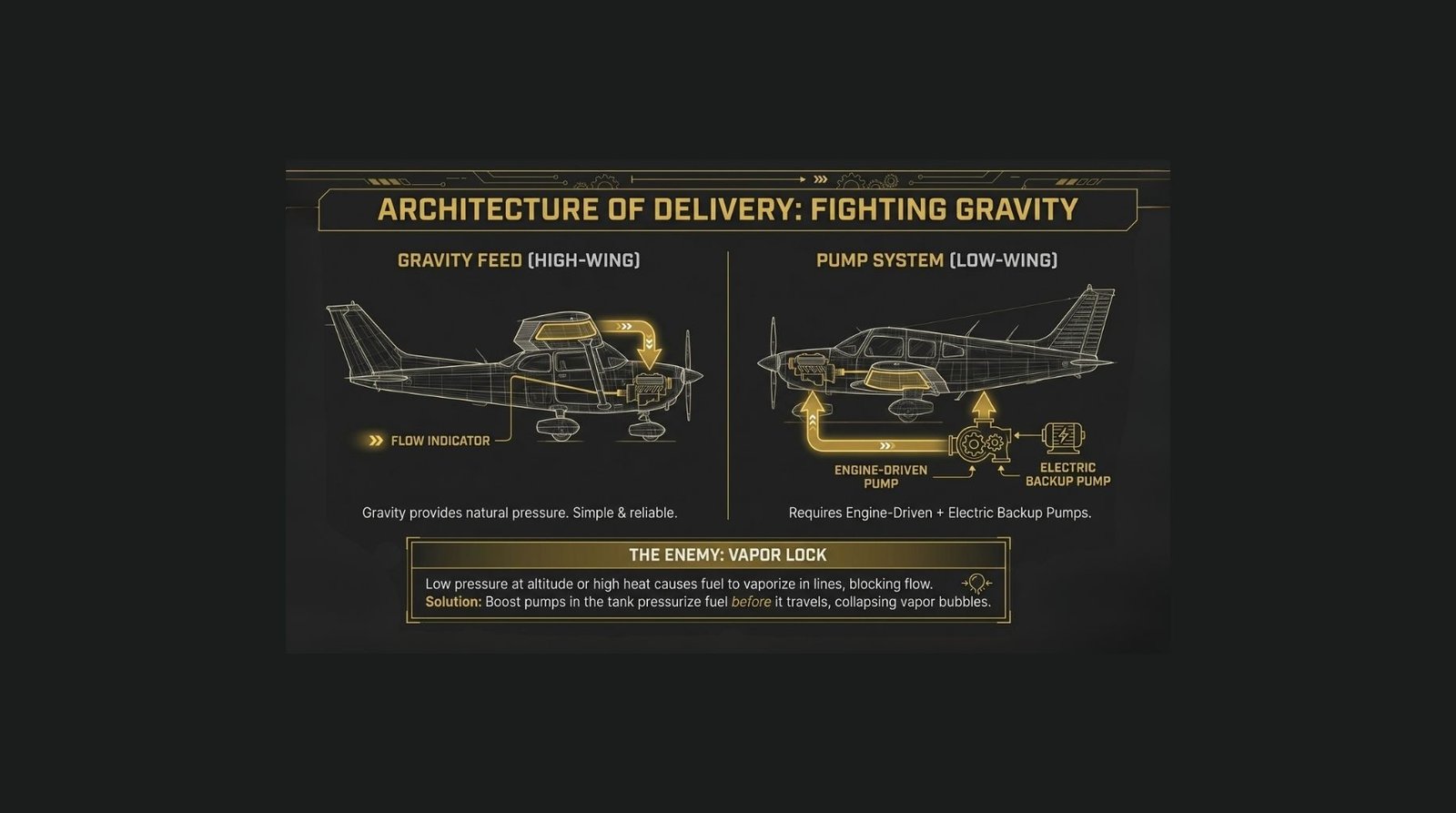 fuel system of aircraft